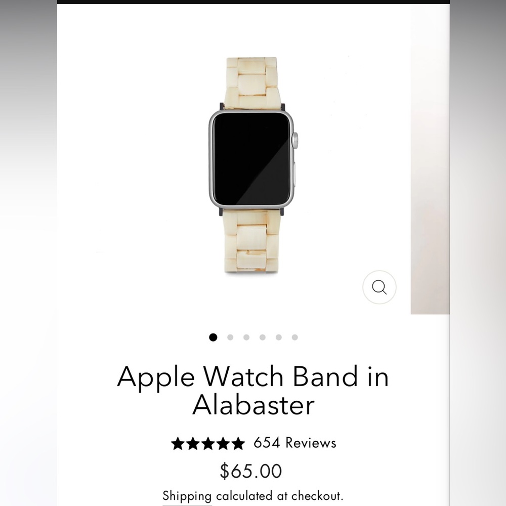 Brand new machete alabaster watch band rose gold fits 38mm/40mm/41mm Watch ⌚️